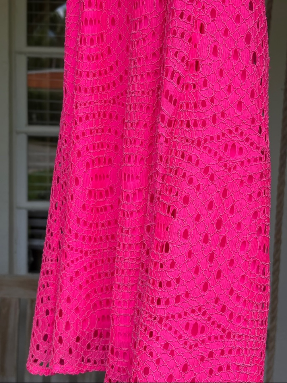 Lilly Pulitzer Hot Pink Crochet Halter Sundress - Picture 12 of 16